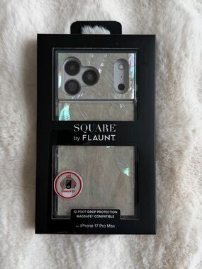 🆕 SQUARE by FLAUNT | Mother of Pearl iPhone 17 Pro Max Case!
